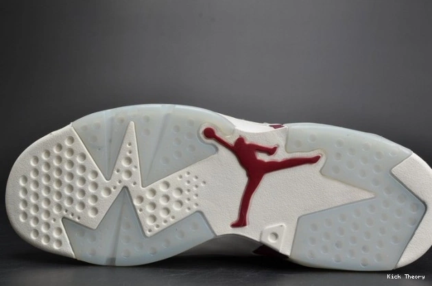 Kick Theory Maroon Jordan 6 Retro Air 384664-116 white 0806